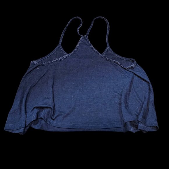 Almost Famous Navy Blue Swing Racerback Tank Top Size Large - Picture 3 of 5